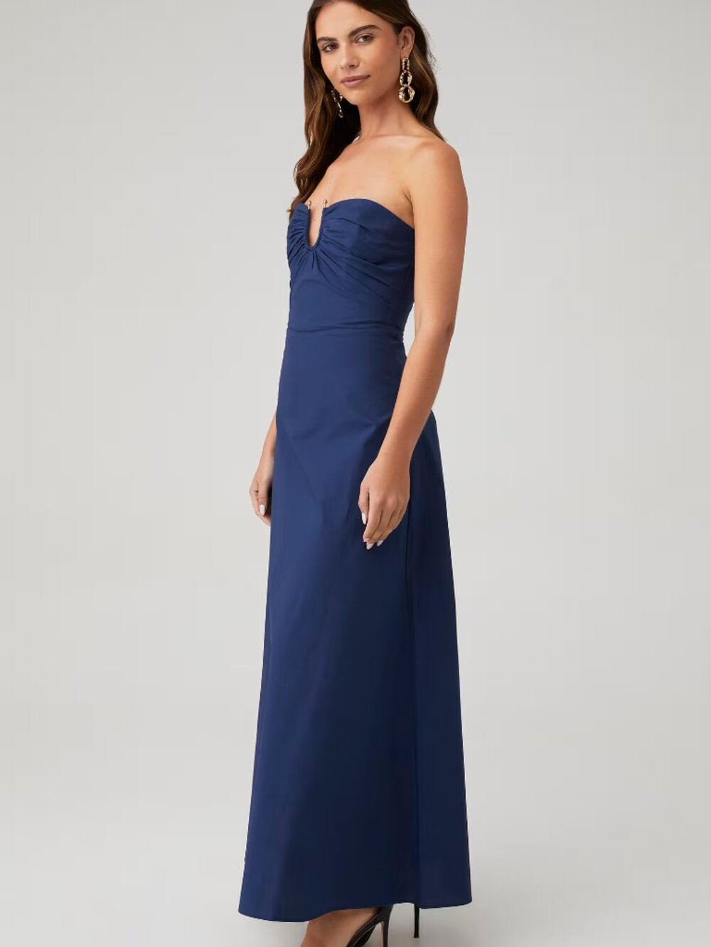 LORA POPLIN MAXI DRESS - Picture 3 of 4
